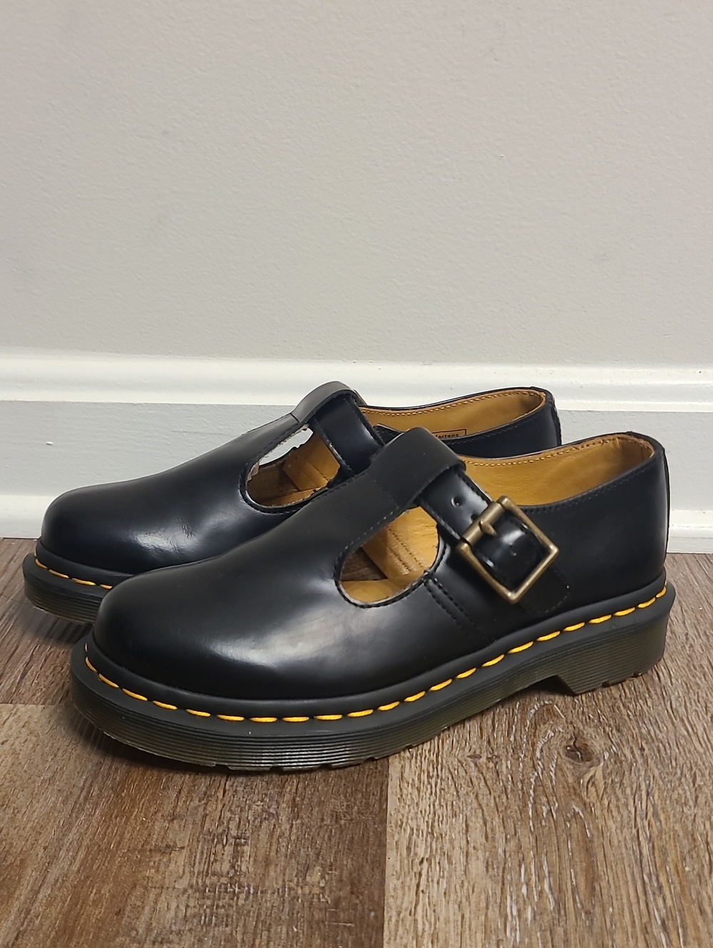 Dr Martens Polley Mary Jane T Bar Strap Shoes